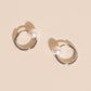Pearl Huggie Hoop Earrings