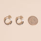 Pearl Huggie Hoop Earrings