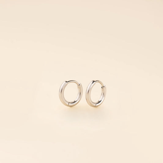 Mini Rounded Huggie Hoop Earrings