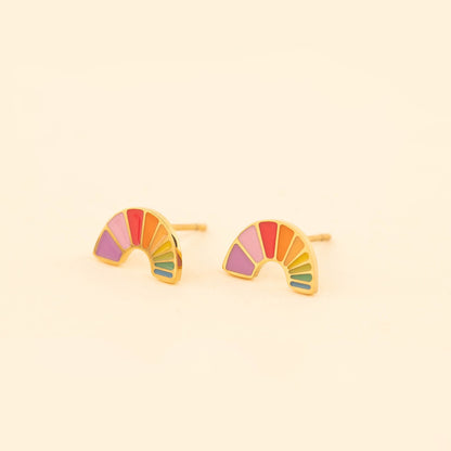 Rainbow Stud Earrings