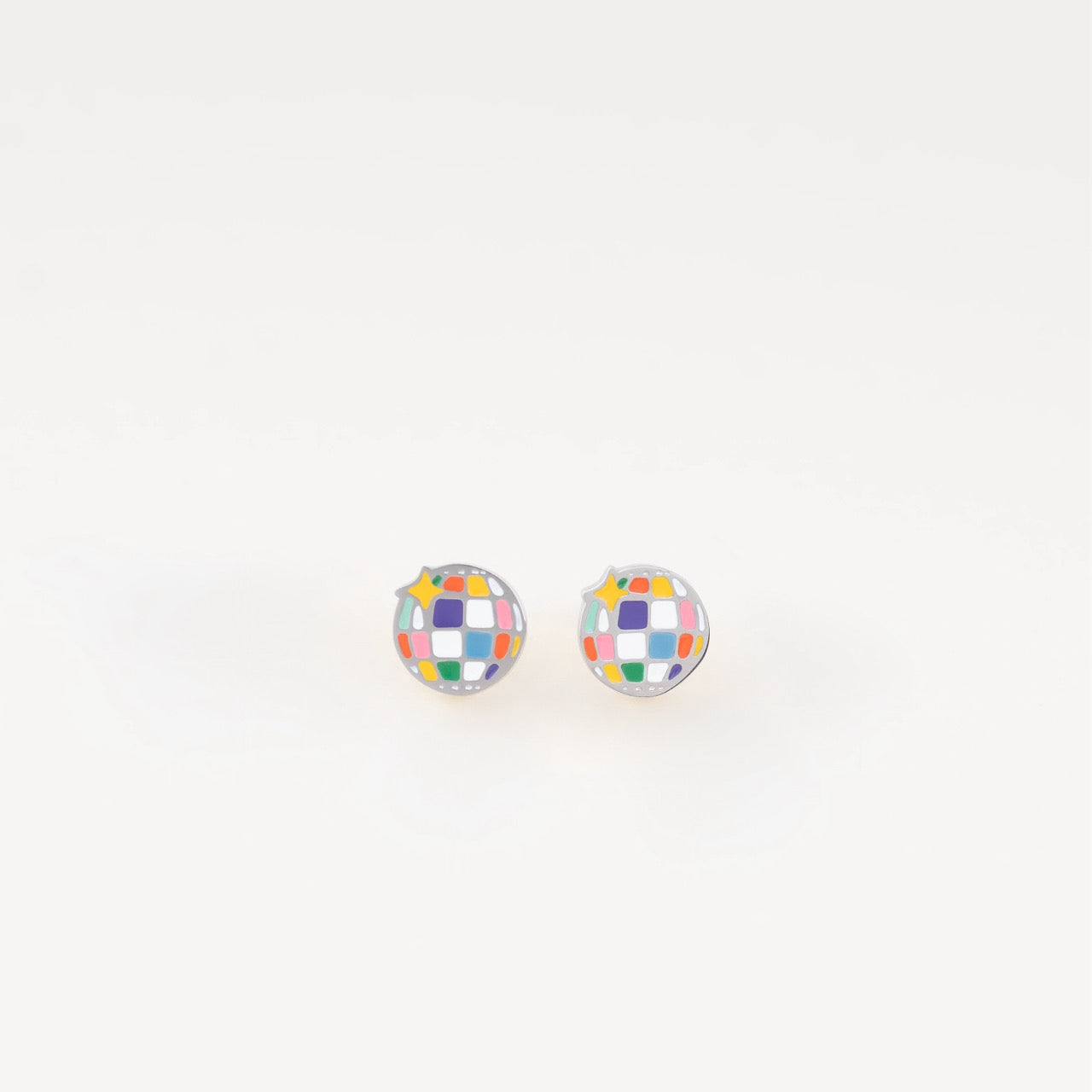 Disco Ball Stud Earrings