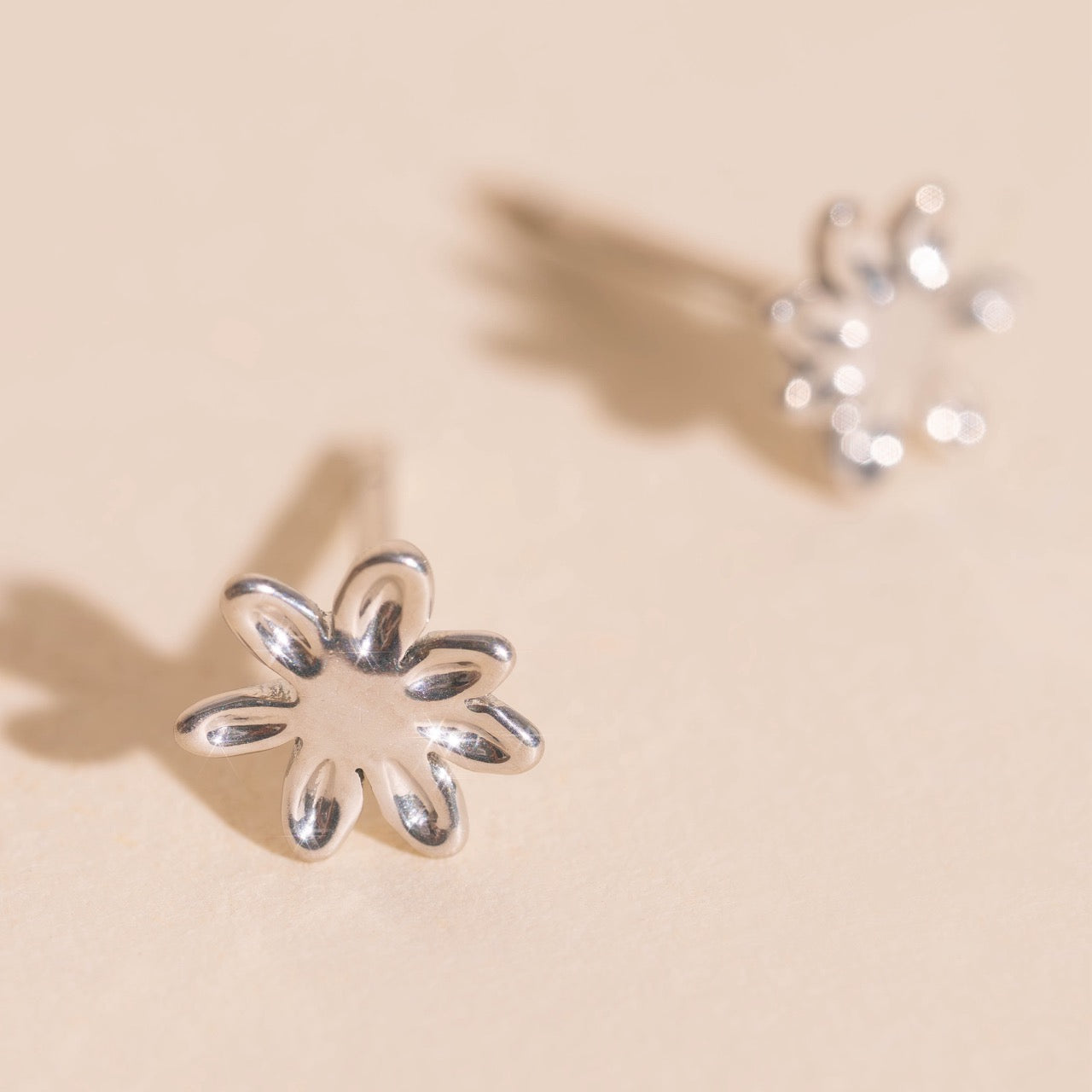 Mini Basic Flower Stud Earrings