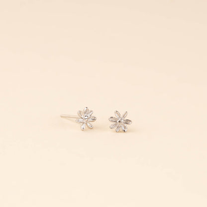 Mini Basic Flower Stud Earrings