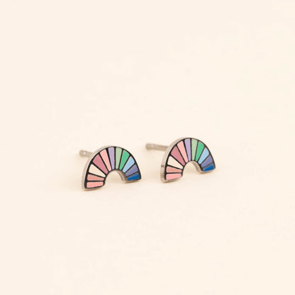 Rainbow Stud Earrings