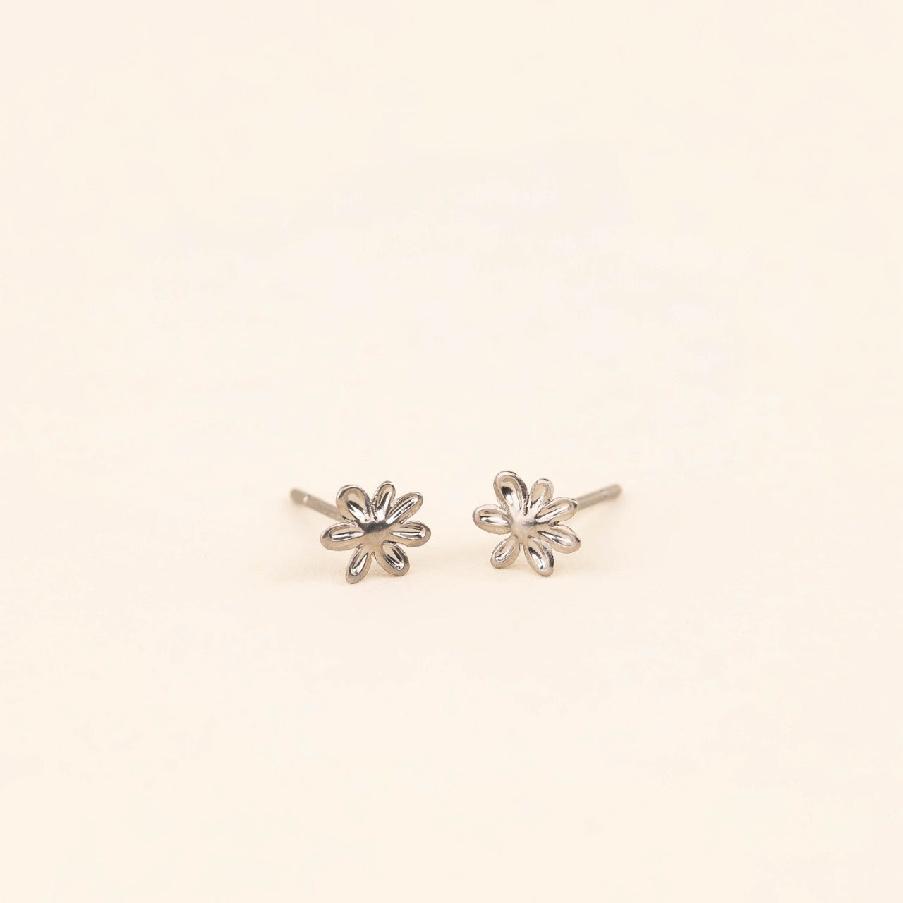 Mini Basic Flower Stud Earrings