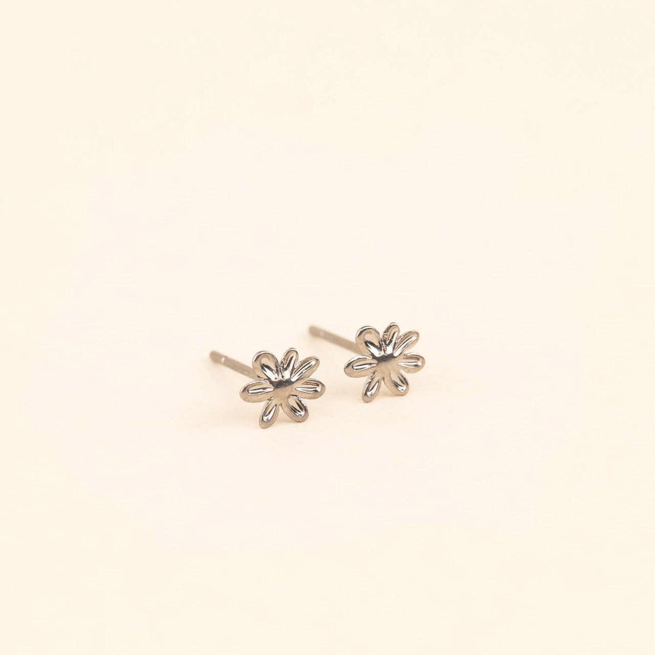 Mini Basic Flower Stud Earrings