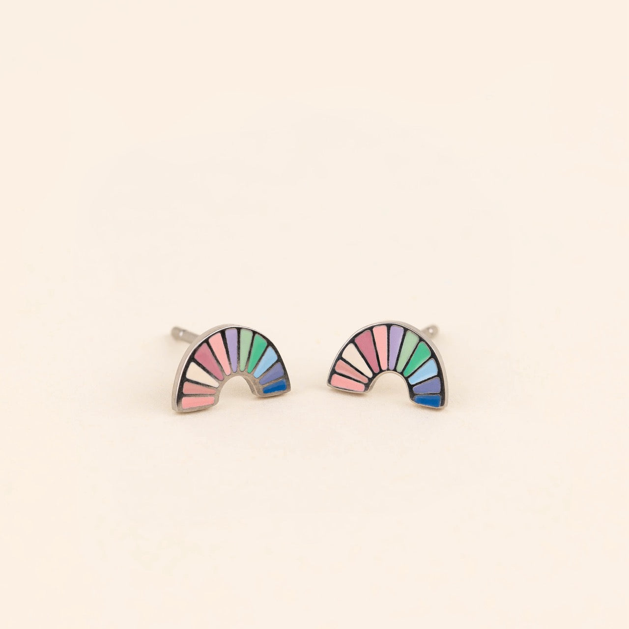 Rainbow Stud Earrings