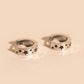 Star Chunky Huggie Hoop Earrings