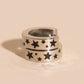 Star Chunky Huggie Hoop Earrings