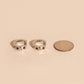 Star Chunky Huggie Hoop Earrings