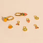 Mini Fruit Huggie Hoop Charms Stack Pack (5 items)