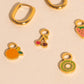 Mini Fruit Huggie Hoop Charms Stack Pack (5 items)