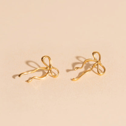 Dainty Bow Stud Earrings