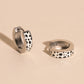 Leopard Chunky Huggie Hoop Earrings