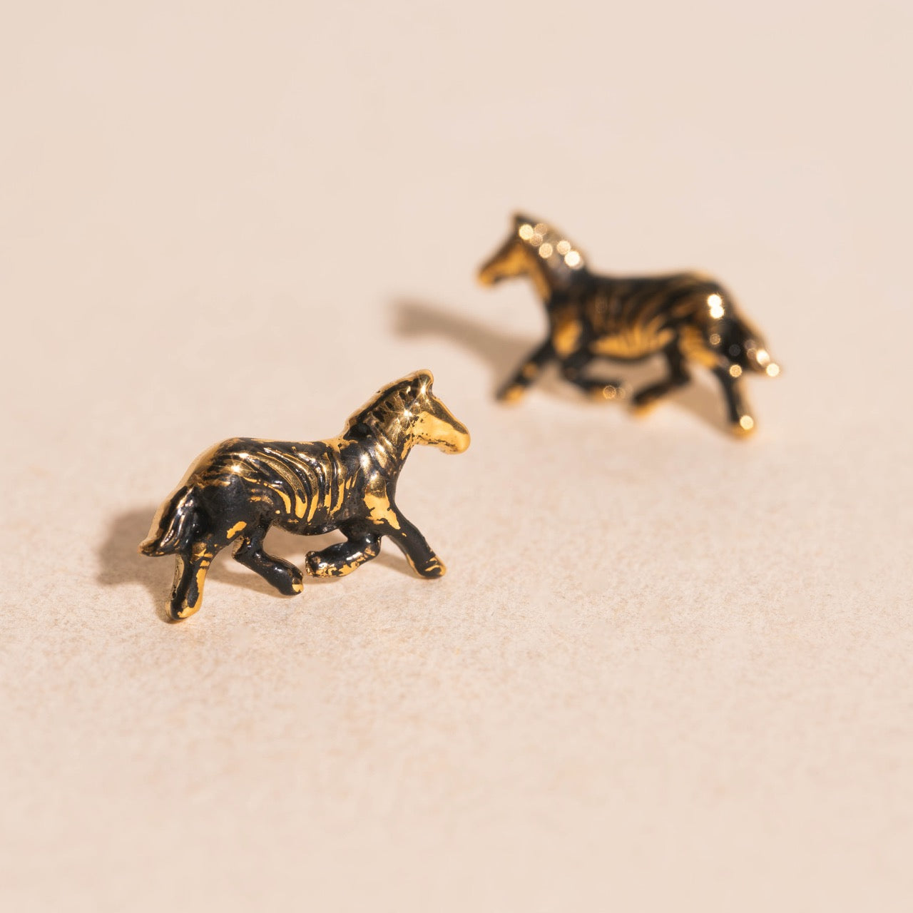 Zebra Mini Stud Earrings