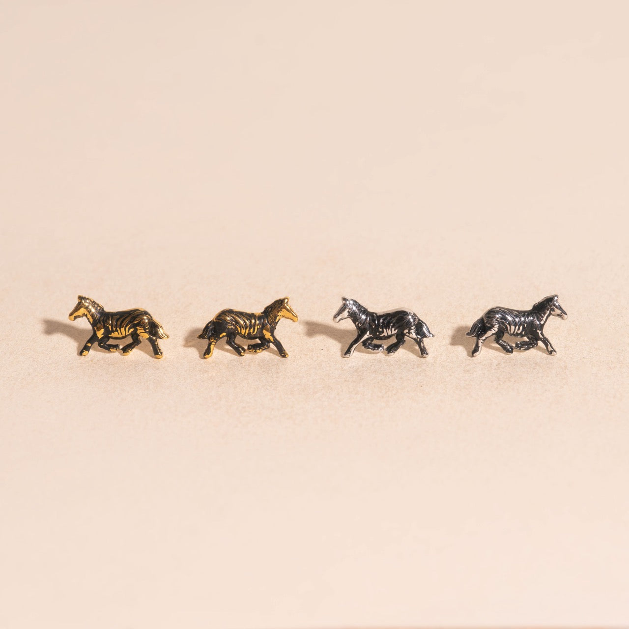Zebra Mini Stud Earrings