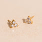 Crystal Trio Stud Earrings