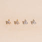 Crystal Trio Stud Earrings