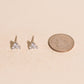 Crystal Trio Stud Earrings