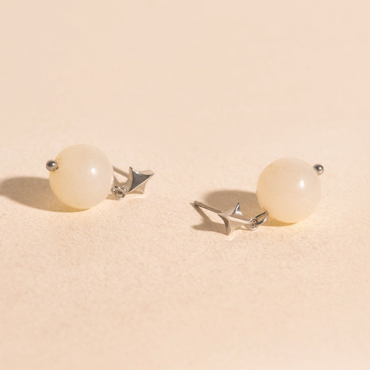 Star Stone Drop Stud Earrings