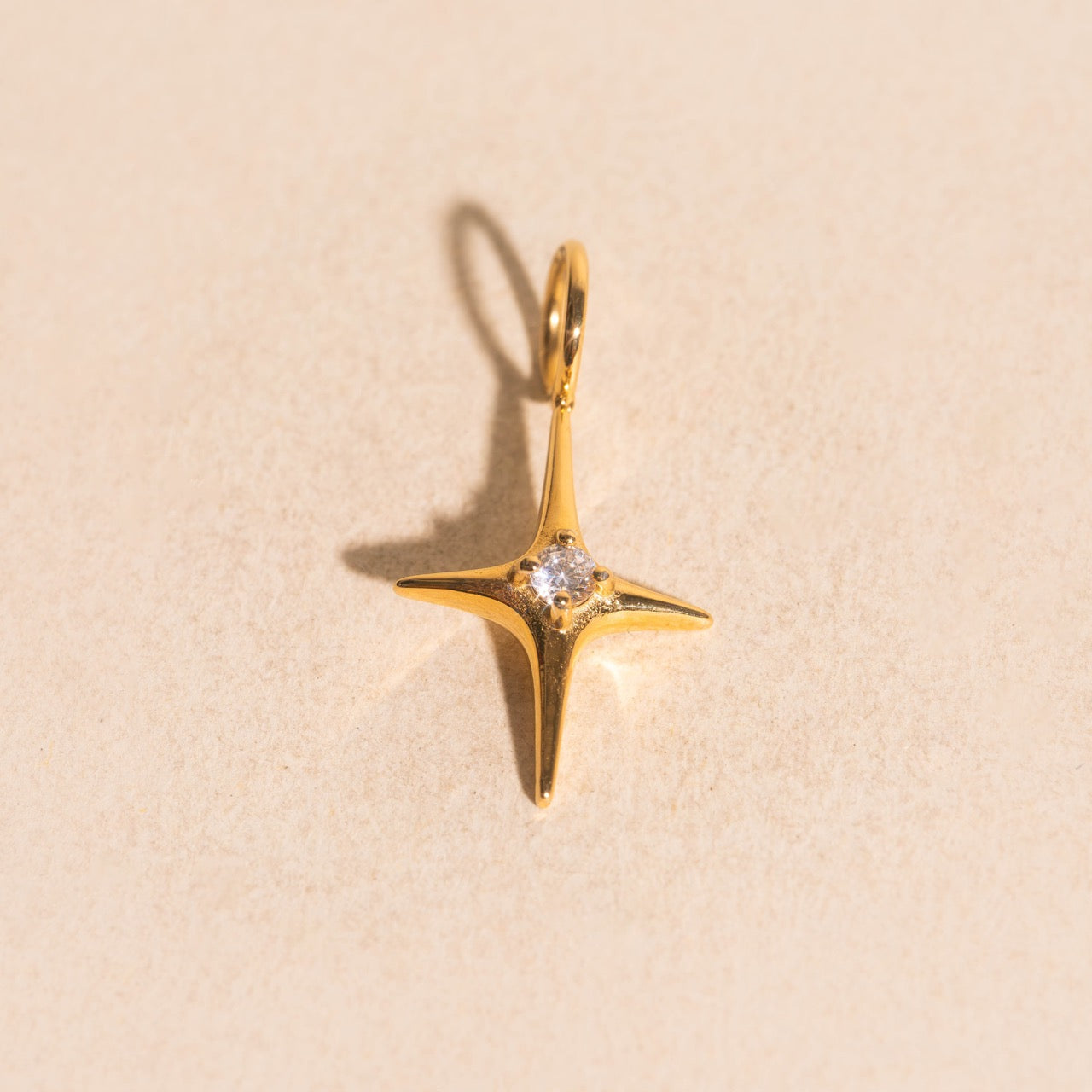 North Star Crystal Necklace Charm