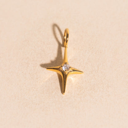 North Star Crystal Necklace Charm