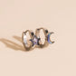 Star Moon 3D Huggie Hoop Earrings