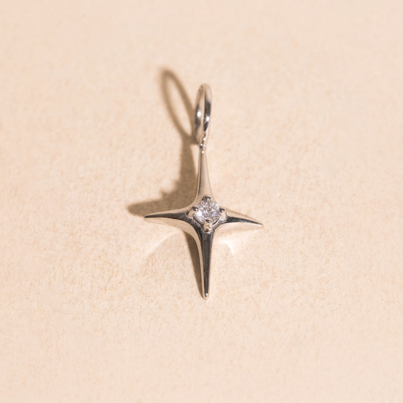 North Star Crystal Necklace Charm