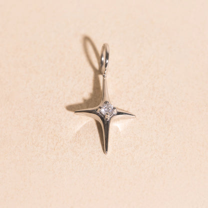 North Star Crystal Necklace Charm