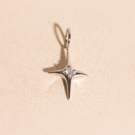 North Star Crystal Necklace Charm