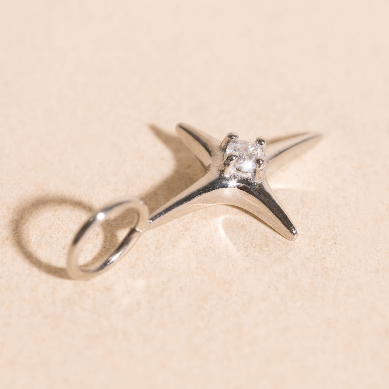 North Star Crystal Necklace Charm