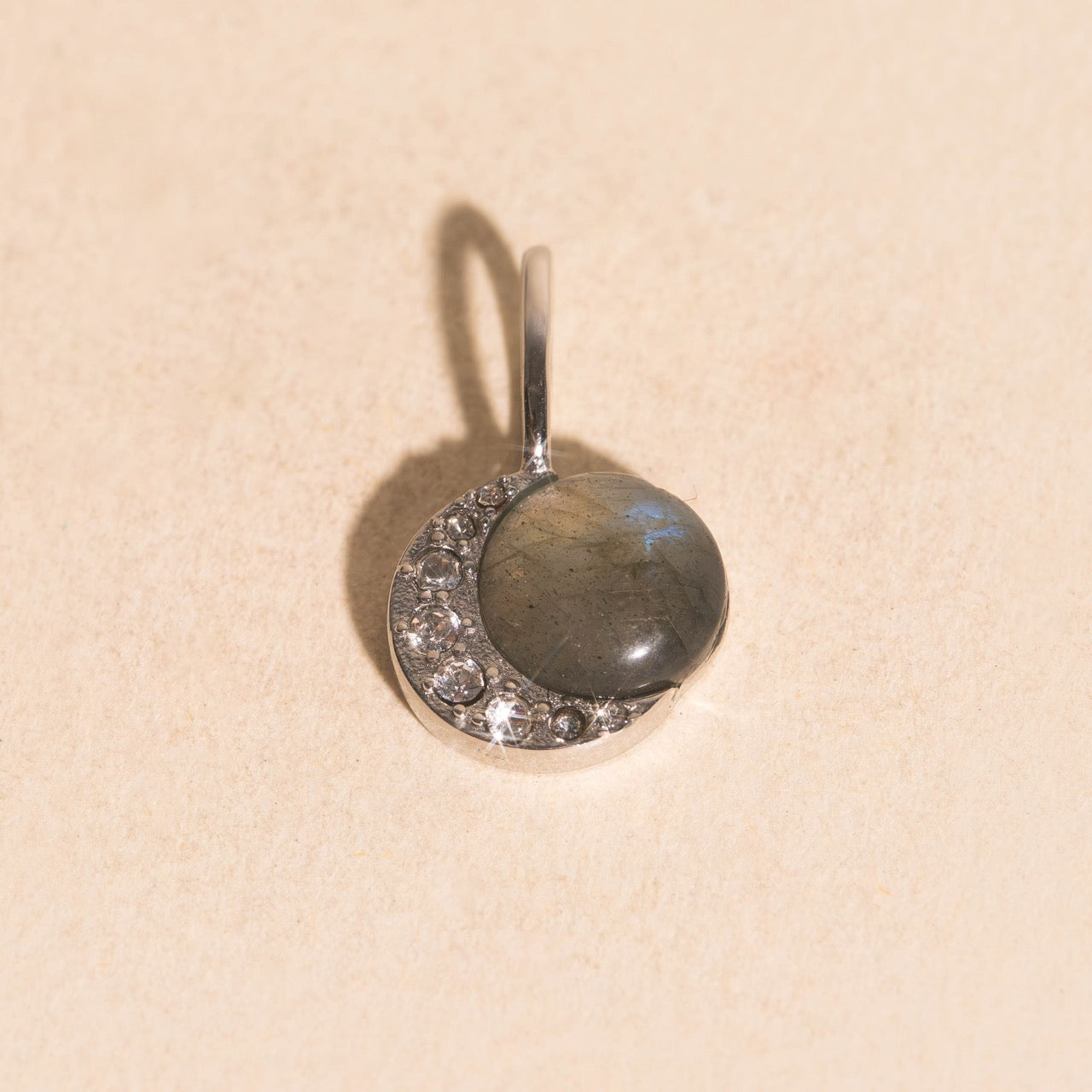 Moon Crystal Necklace Charm