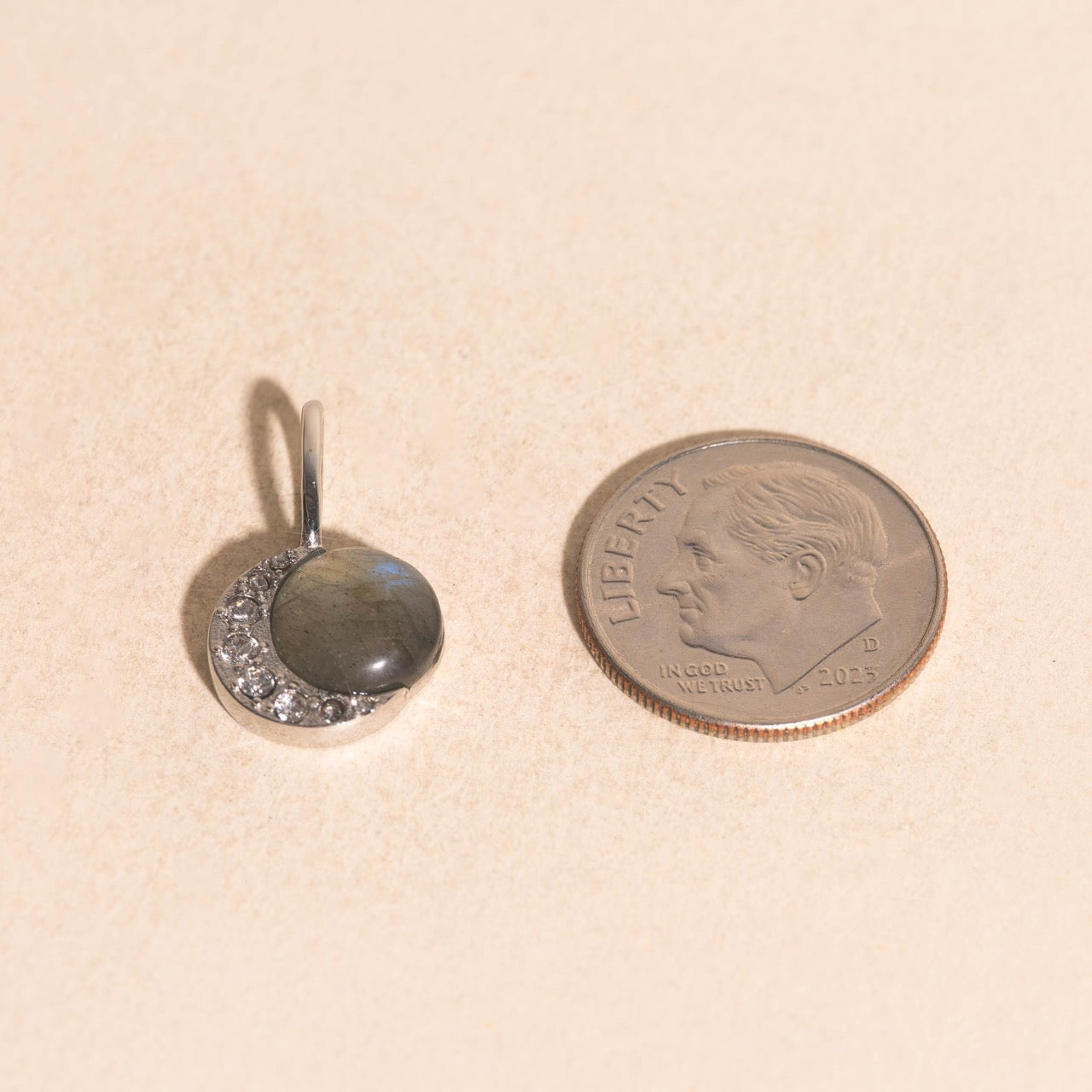 Moon Crystal Necklace Charm