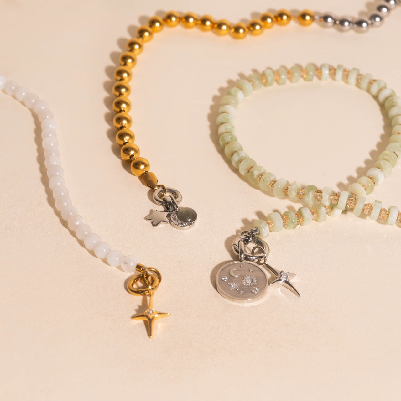 North Star Crystal Necklace Charm