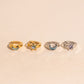 Star Moon 3D Huggie Hoop Earrings