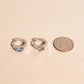 Star Moon 3D Huggie Hoop Earrings