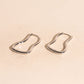 Cosmic Wave Rounded Huggie Hoop Earrings