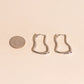 Cosmic Wave Rounded Huggie Hoop Earrings