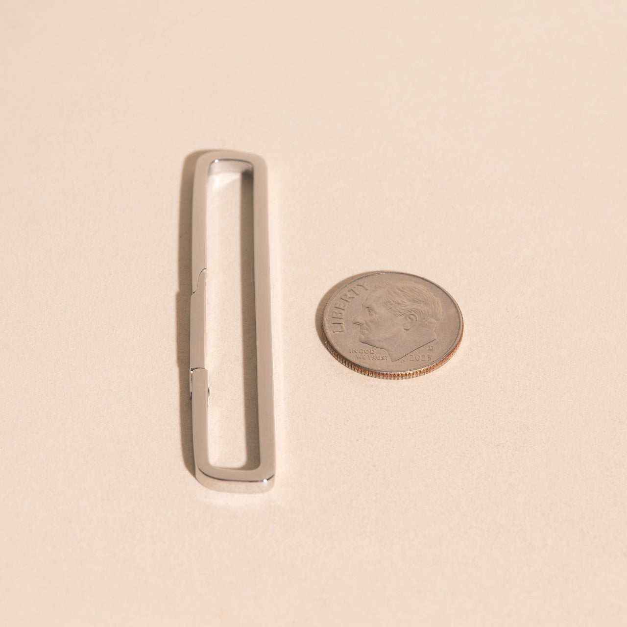 Rectangle Necklace Charm Clasp (52mm)