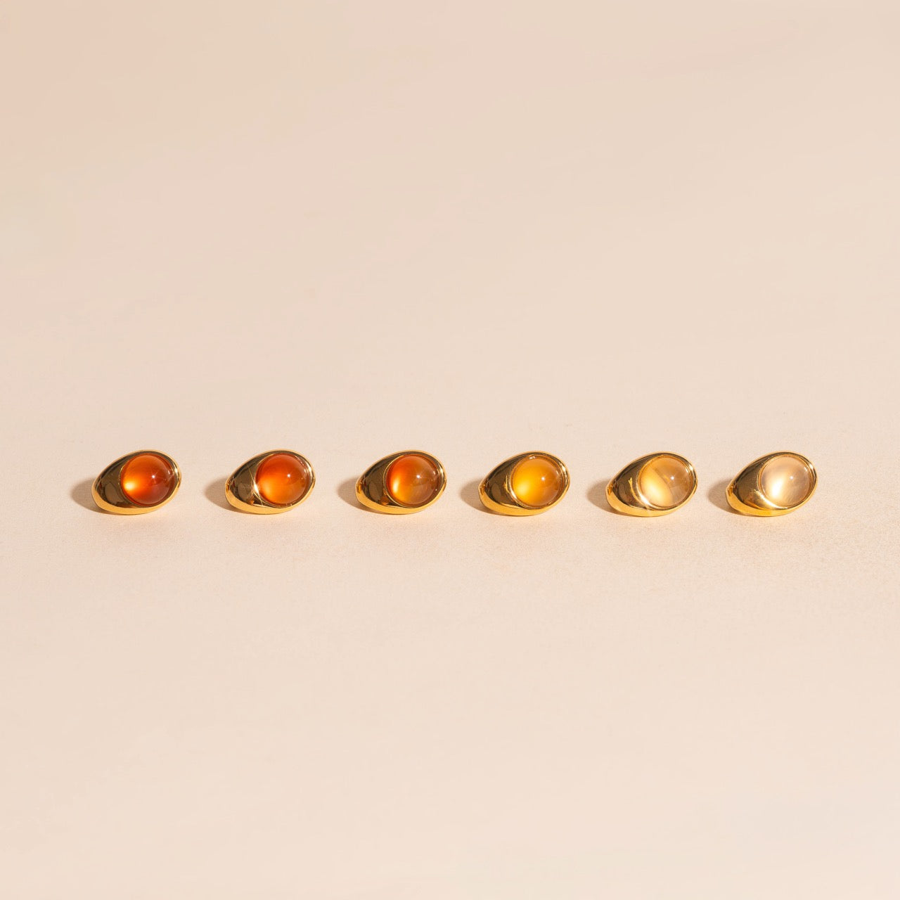 Mars Cosmic Curl Stud Earrings