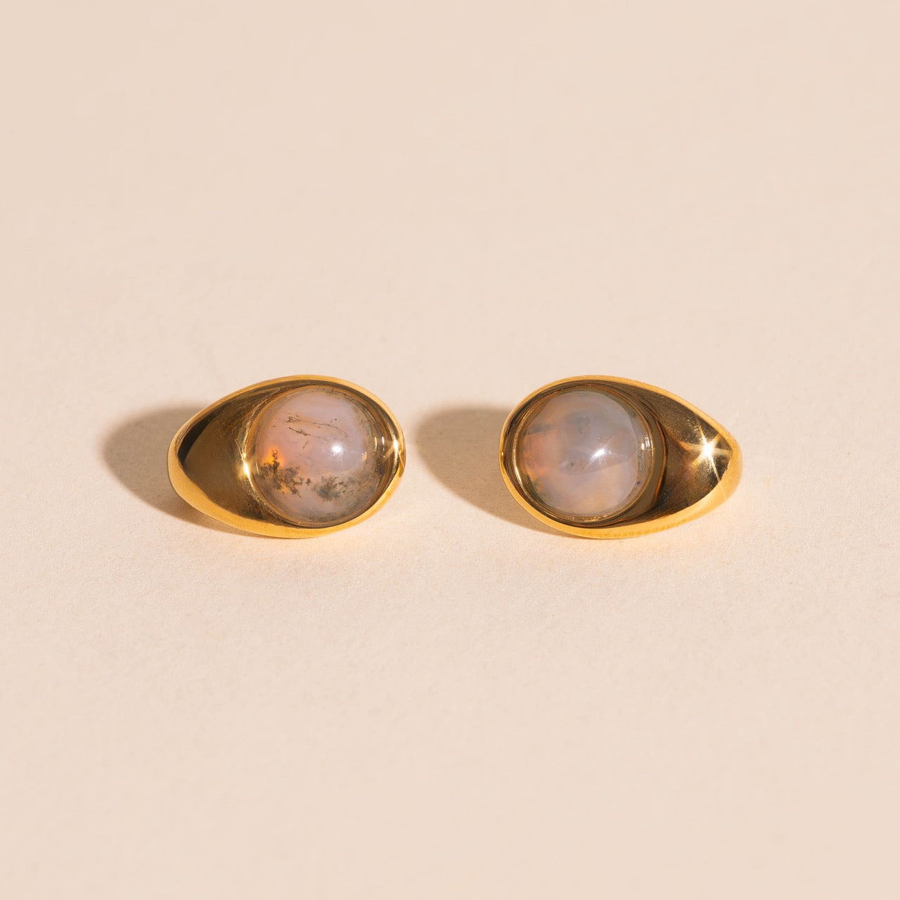 Earth Cosmic Curl Stud Earrings