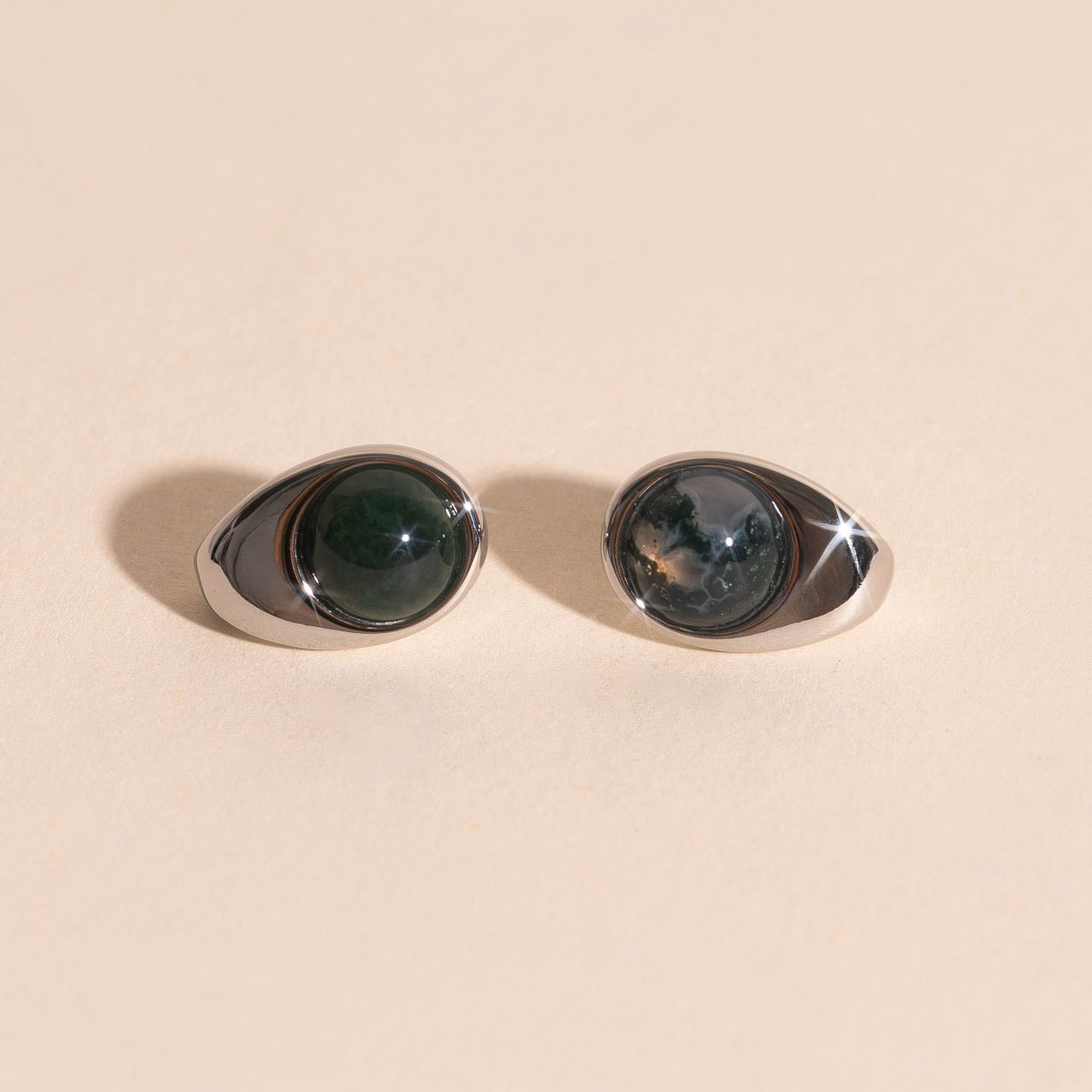 Earth Cosmic Curl Stud Earrings