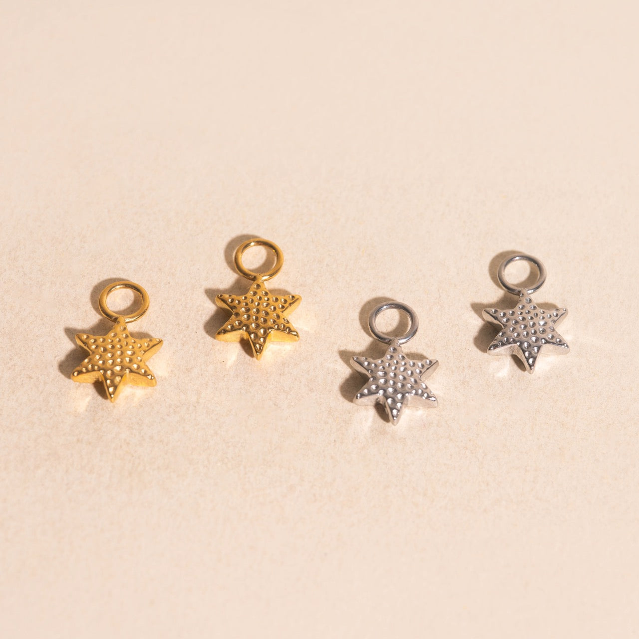 Stardust Huggie Hoop Charms
