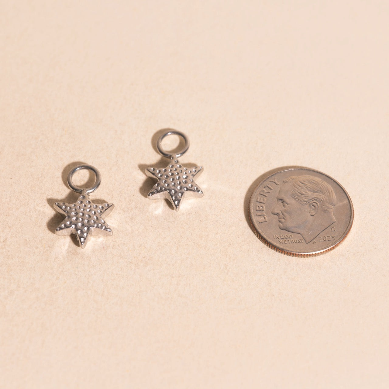 Stardust Huggie Hoop Charms