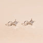 Moonstone Star Chunky Huggie Hoop Charms
