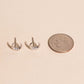 Friendly Moon Stud Earrings