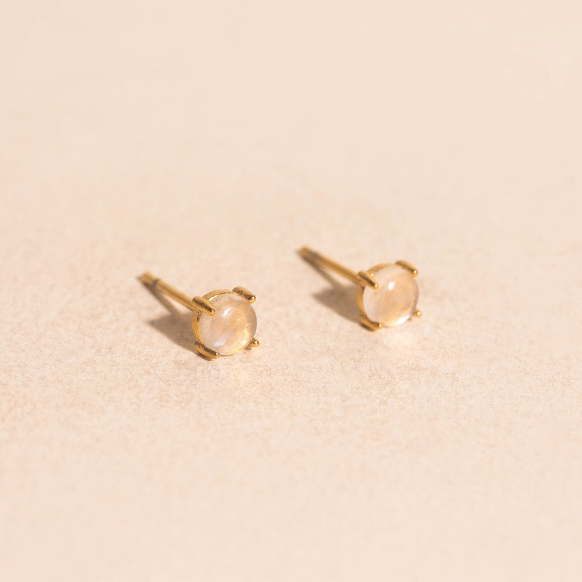 Moonstone Mini Stud Earrings