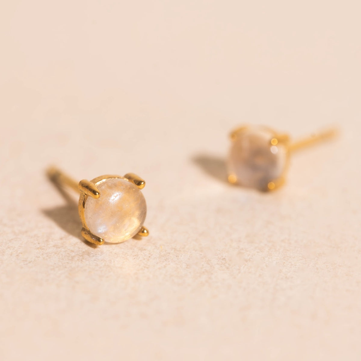 Moonstone Mini Stud Earrings