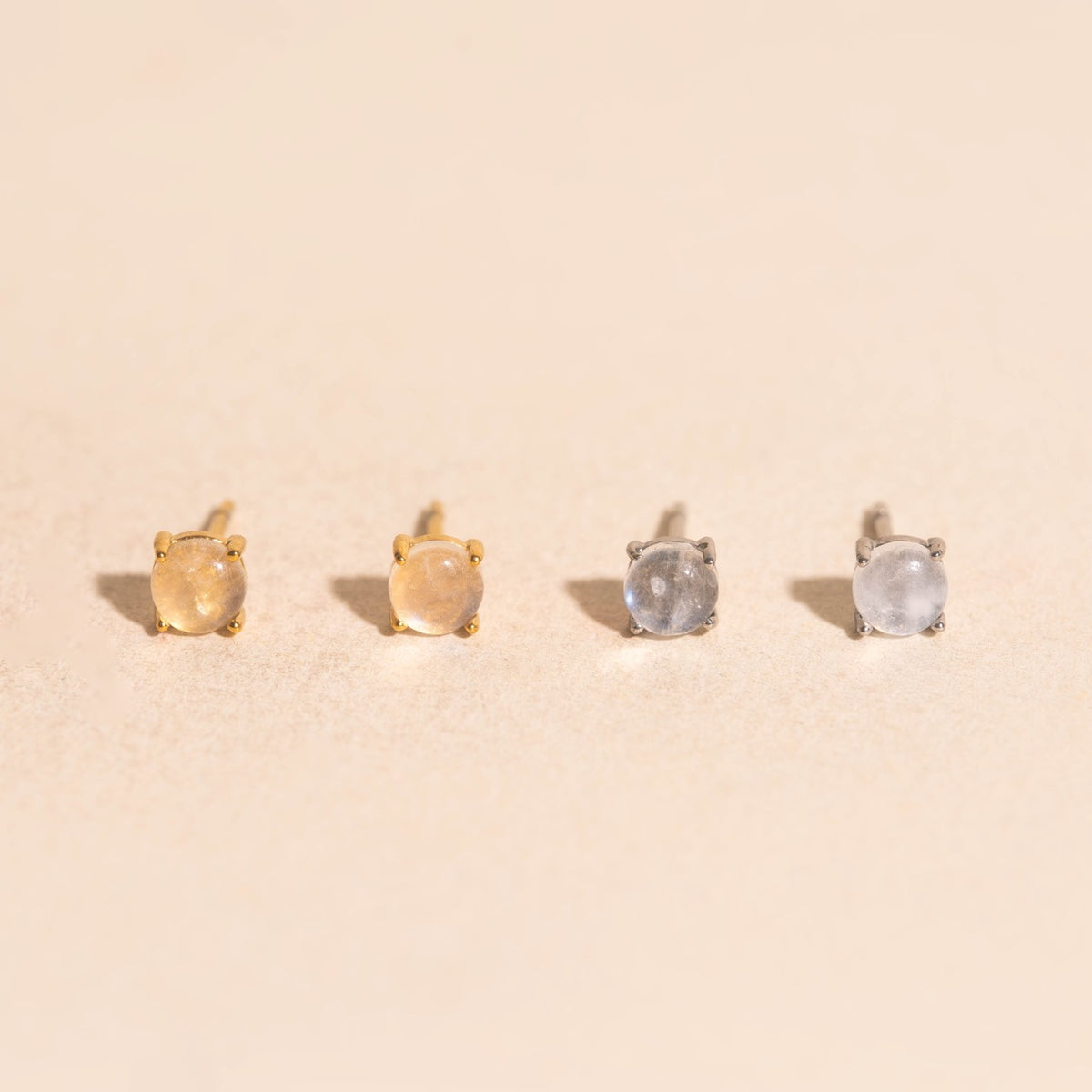 Moonstone Mini Stud Earrings