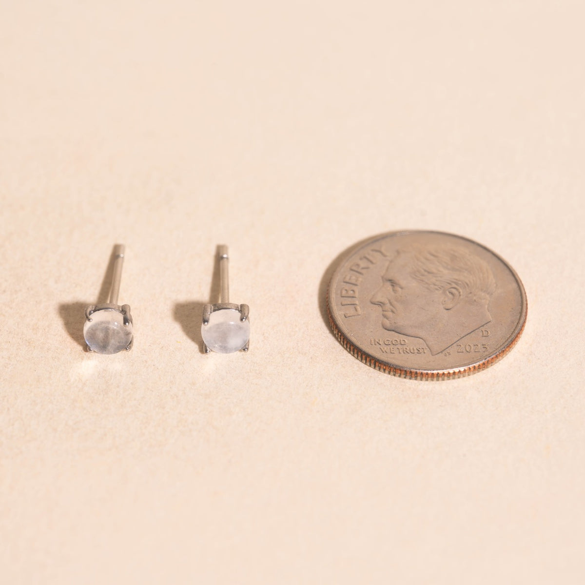Moonstone Mini Stud Earrings
